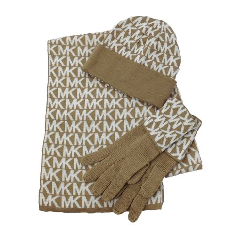 michael kors gift set scarf|michael kors ladies hat.